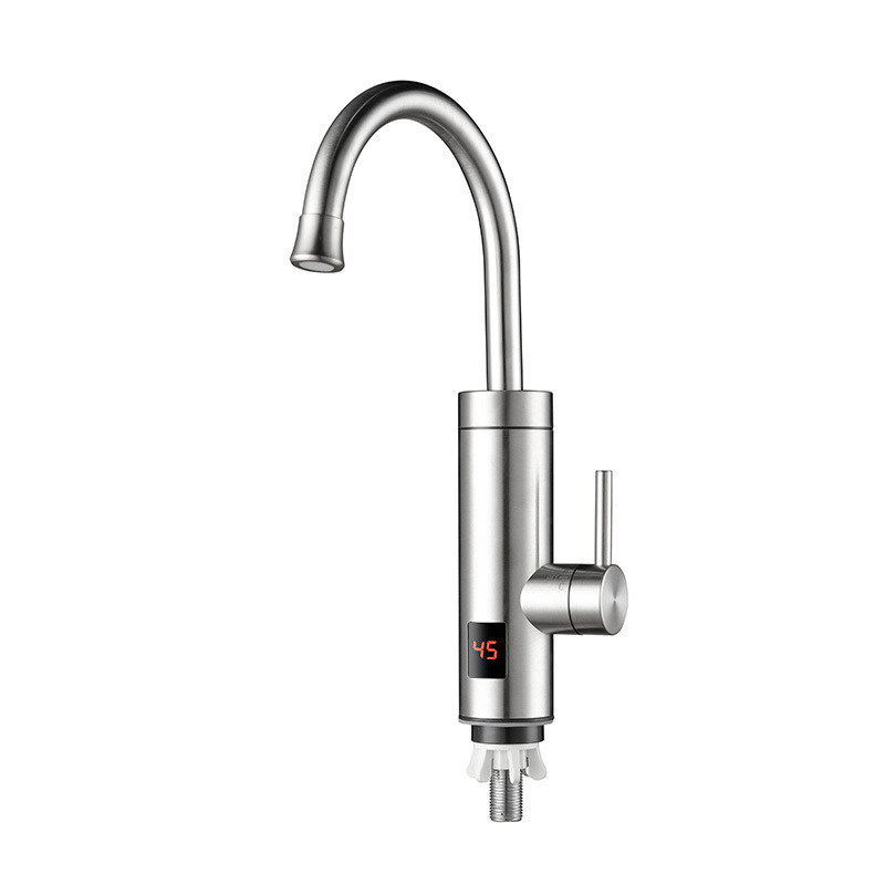 Cocina para el hogar Grifo de agua caliente eléctrico Pantalla grande Pantalla digital Grifo de calefacción rápida Cocina Agua de acero inoxidable instantánea image 19