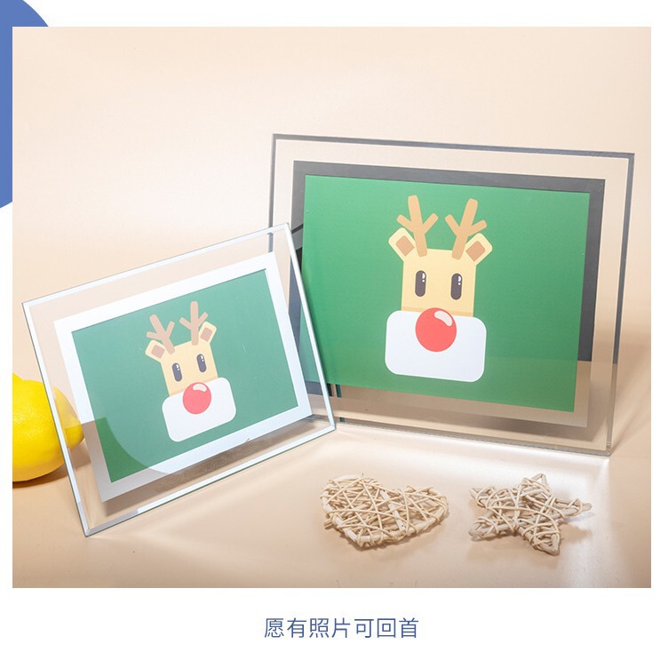 Wholesale A4 Customized Crystal Certificate Glass Photo Frame Table Creative Photo Frame Table 6inch a 57inch Honor Certificate Frame
