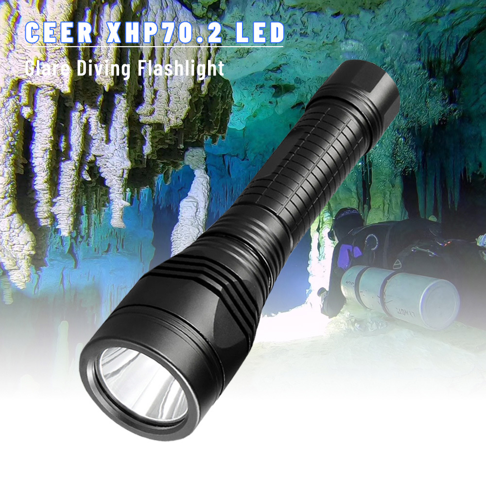 direct deal 2500 Lumen CREE Lamp bead dual battery 150 waterproof diving Flashlight Highlight waterproof Super bright