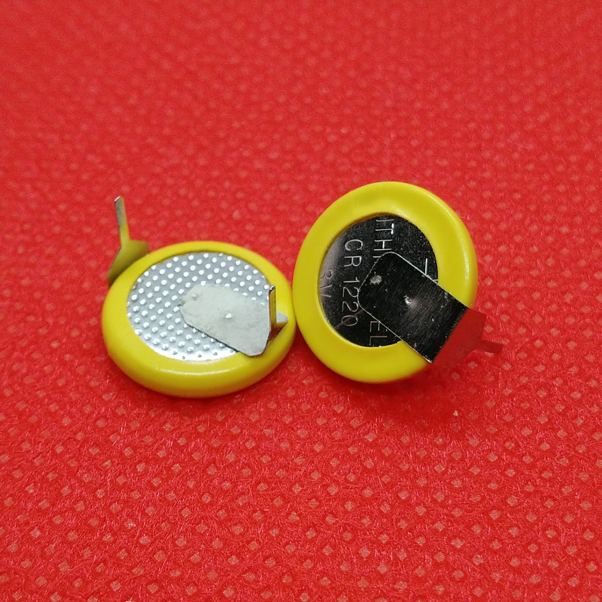 CR1220CR1225带脚电池直插电池插脚电池遥控器电池3V电脑主板电池