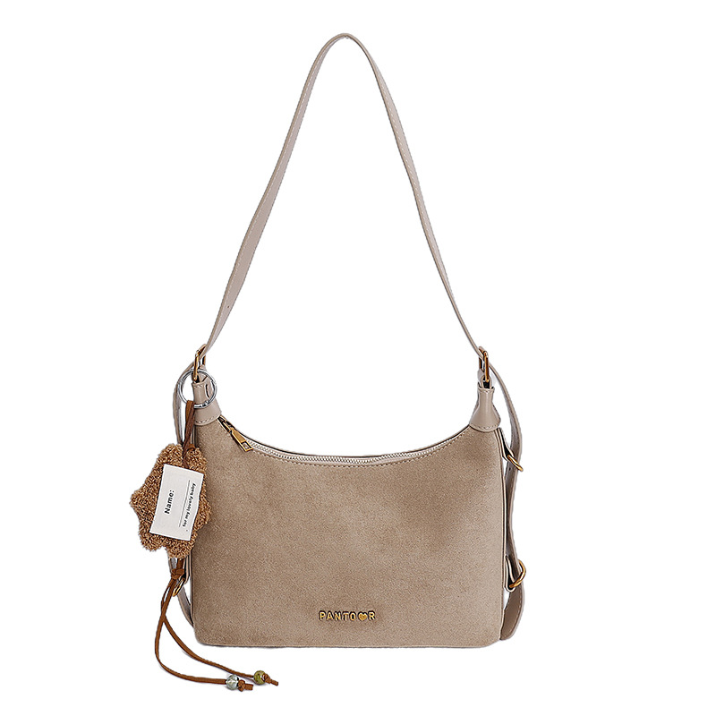 Bolso de mano esmerilado transfronterizo bolso de brazo universal mujeres otoño y invierno 2025 nuevo retro bolso de hombro bolso de viaje