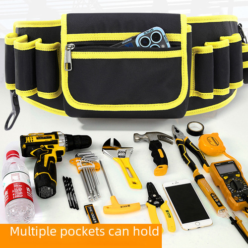 New 1000D Oxford Cloth Multifunction Long Waist Bag for Electrician Repair, Available for Wholesale and Printing