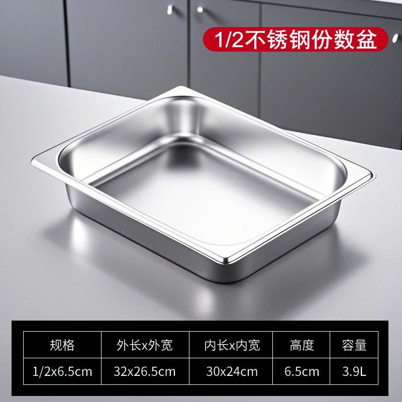 Contenedor Gastronómico con Tapa, Acero Inoxidable 201, Rectangular, para Carros de Comida Rápida