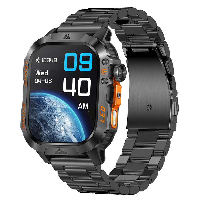Physiological bracelet, bluetooth, tracks heartbeat, monitors oxygen level, measures blood pressure