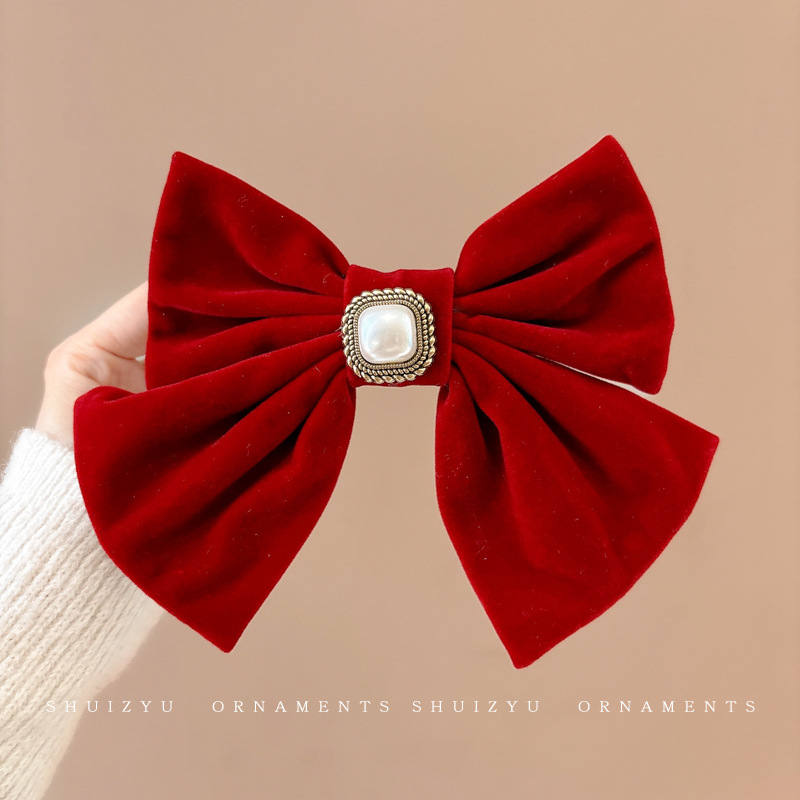 Año Nuevo accesorios para el cabello para niños arco de bordilla pinzas de cabello para niñas vestidos festivos vestidos chinos toques de cabello para niñas joyas de tarjetas de cabello