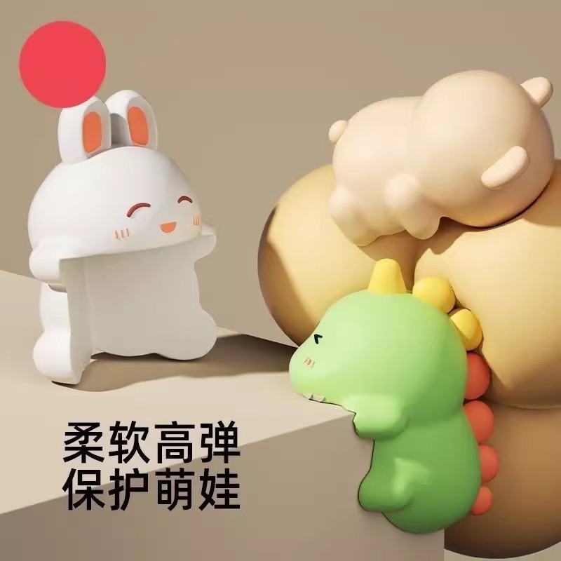 Anti-Collision Corner Protector Table Corner Soft Edge Kidsren's Anti-Collision Strip Cartoon Anti-Collision Sticker Baby Protective Cover Window Right Angle