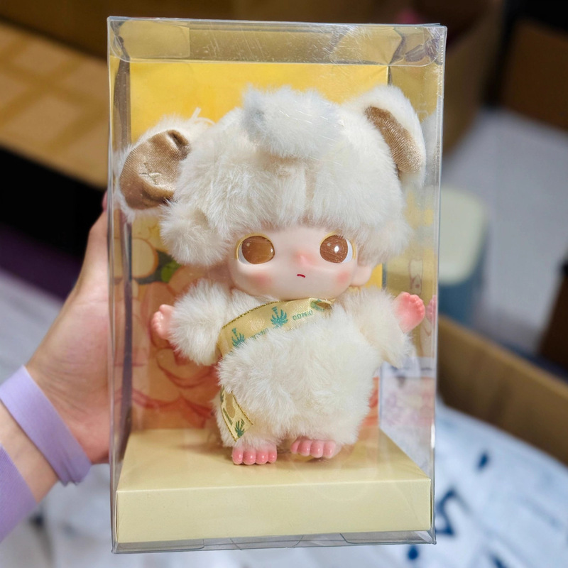 Labubu森林童话系列盲盒搪胶毛绒鸭鸭精致手办潮玩公仔玩具小黄鸭|undefined