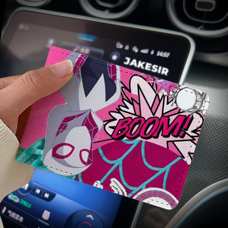 Spider-Man universo de navegación Licencia de Conducir cubierta protectora dos en uno Licencia de Conducir vehículo de motor Licencia de Conducir cubierta de cuero alta apariencia