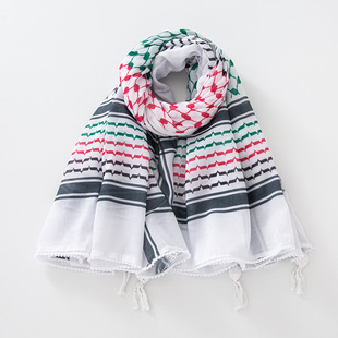 Cross Border Arafat Dubai Saudi Arabian Men's Hijab Jacquard Ethnic Scarf Middle East Winter Hijab