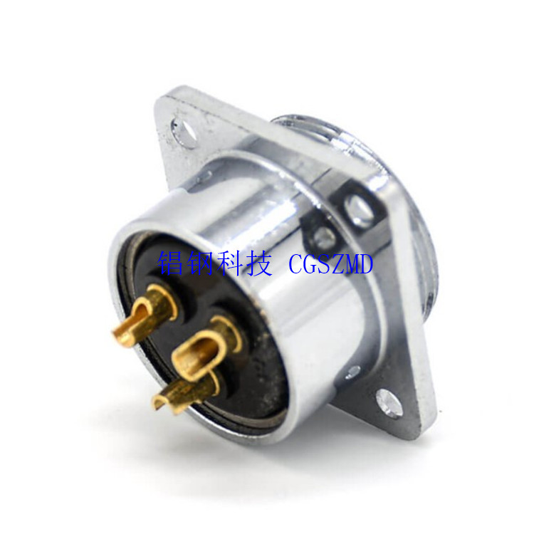 Բ��������GX19-2P M20 3о���ղ�ͷ18M round female socket