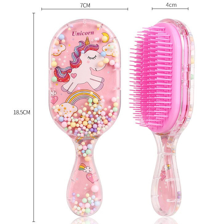 Pein de dibujos animados transfronterizos personalizados cuadrados portátiles impresión transparente arco iris masaje fluido bolsa de aire estudiante