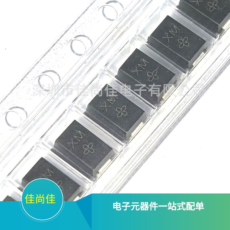SMAJ15CA 丝印XM DO-214AC 双向TVS静电保护二极管