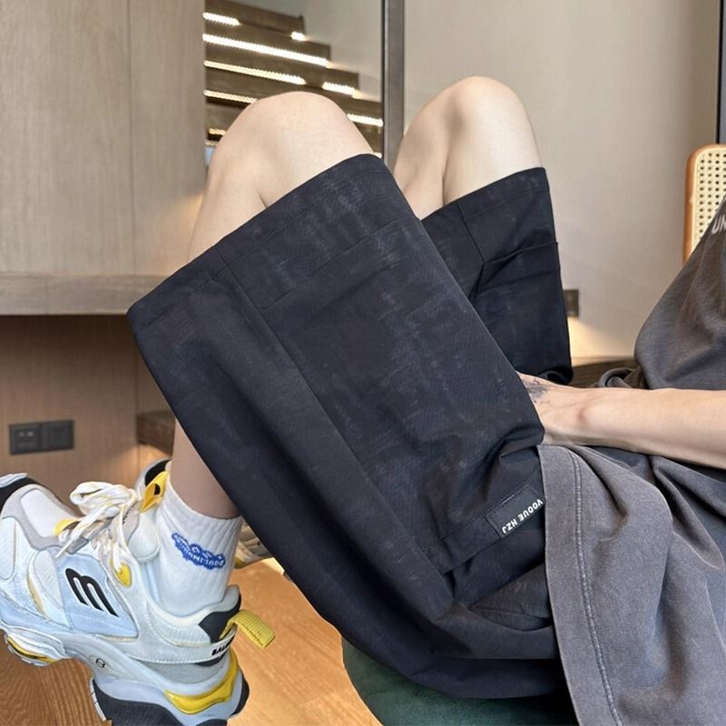 Boyfriend Style Shorts for Men, Summer 2026 New Trendy Loose Pants for Male Junior High School Students, Casual Five-Point Shorts