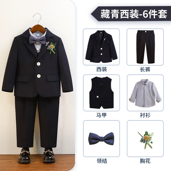 Suit, set, shirt lapel pin, bow tie, jacket, trousers, vest, 6 pieces