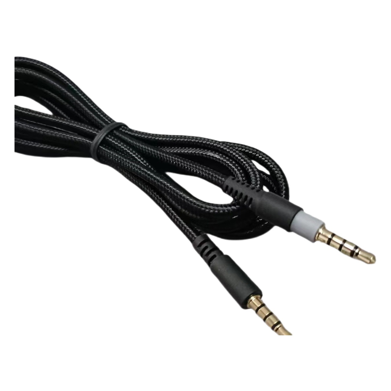 Aplicable a la línea de grabación de auriculares Kingston 1,5 m línea trenzada 3,5 a 3,5 línea de cuatro niveles a cuatro niveles Kingston