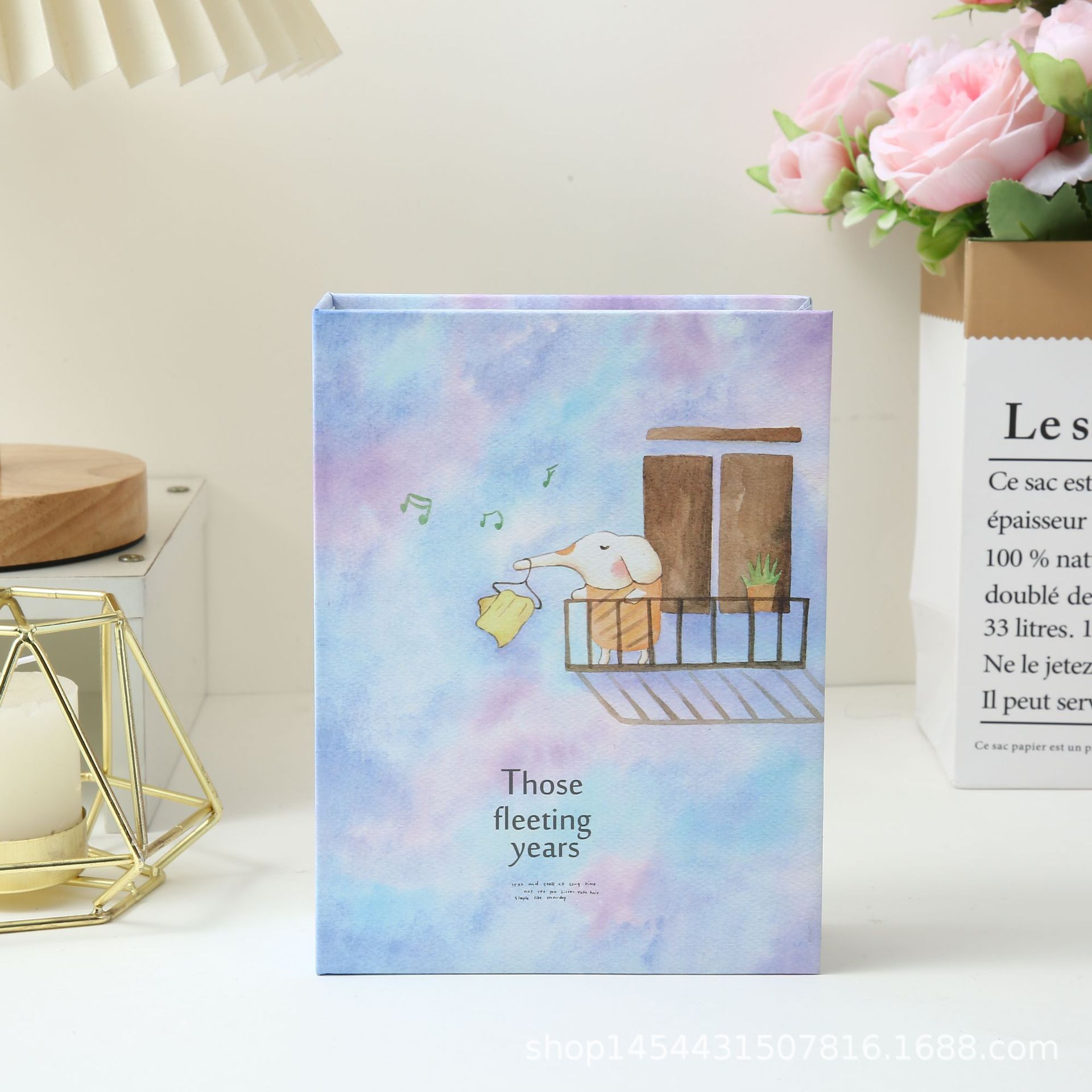 Álbum de fotos infantil de dibujos animados, grande, de 6 pulgadas, 100 páginas, 6 estilos, laminado, con páginas interiores de PP de 6 pulgadas, tipo inserto, regalo navideño