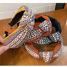 跨境小香风发箍女韩版复古宽边头箍发卡发饰秋冬百搭外贸饰品