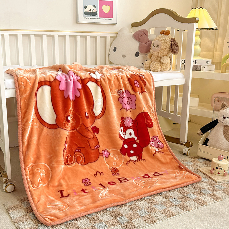 Manta Infantil Térmica de Doble Capa de Poliéster Térmica y Suave para Jardín de Niños y Sofá image 22