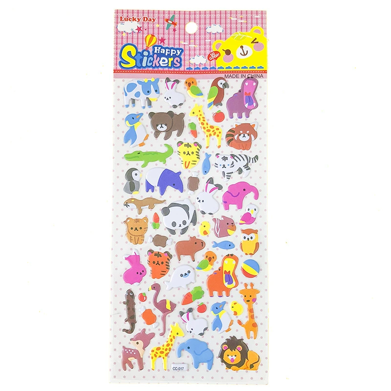 Award for kindergarten, children's three dimensional sticker, cute dinosaur for dressing up, in 3d format, Korean style, factory direct supply