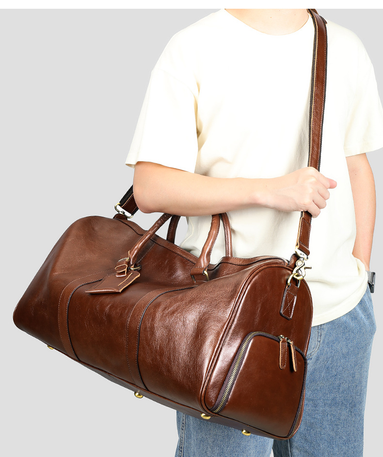 Herren Reesetasche Aus Echtem Lieder Grouss Vakanzentasche_voghion.com