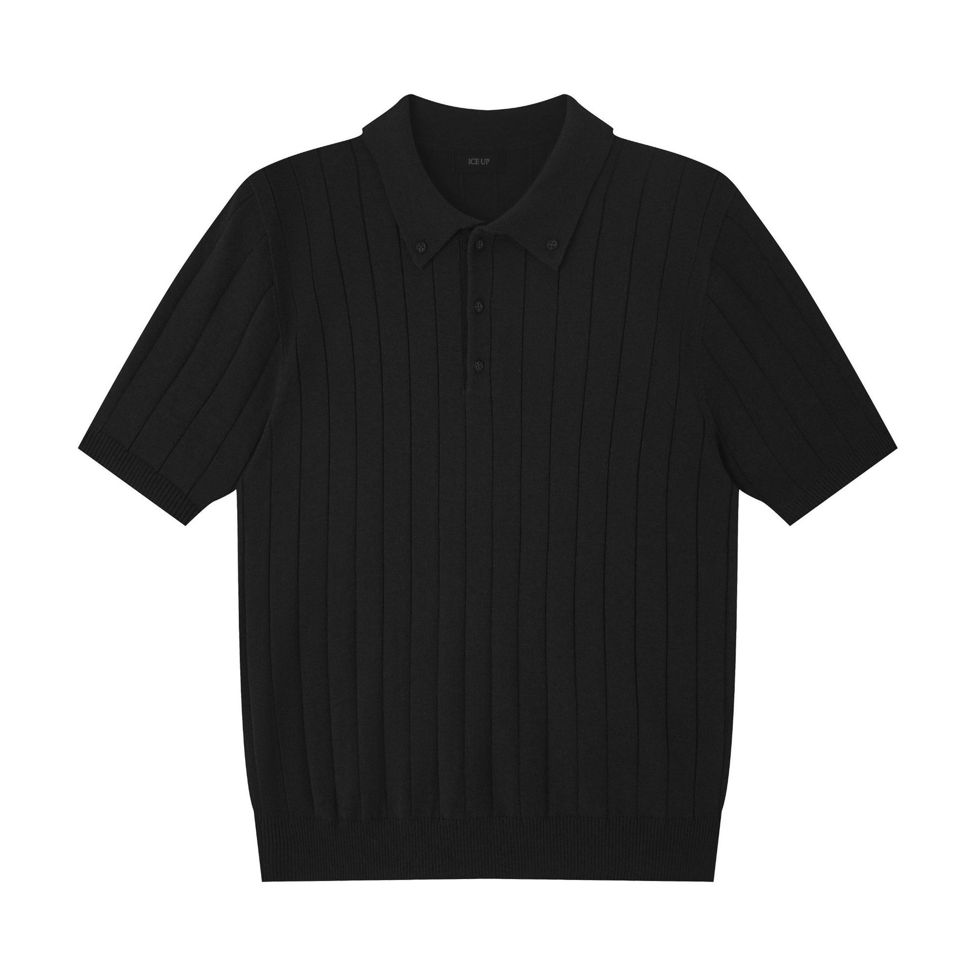 Camisas de polo de negocios de manga corta camiseta de punto de hombre a rayas de verano fábrica transfronteriza mayorista
