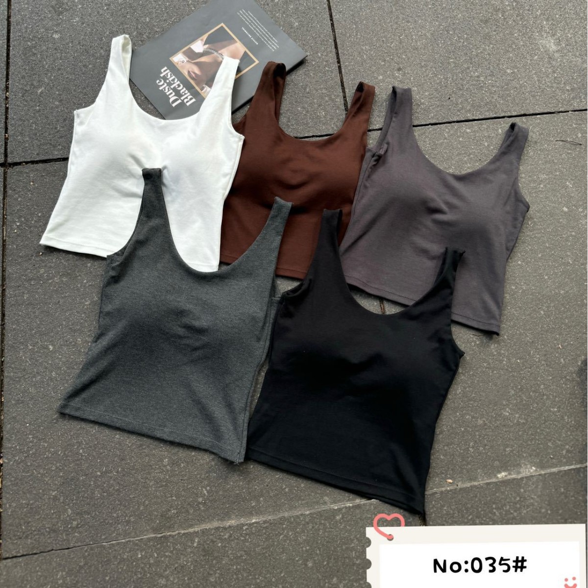 New solid color outer wear with chest pad vest for women wide shoulder base inner one-piece fixed cup U-shaped beautiful back vest