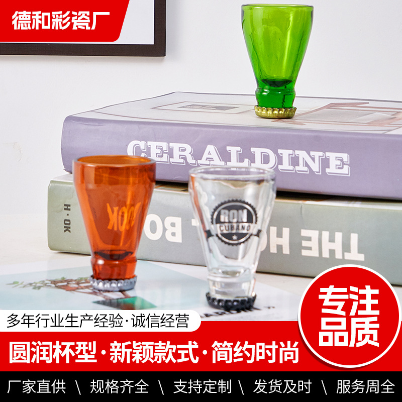 Vidrio creativo vidrio europeo cabeza pequeña botella de vino vidrio hogar cristal vidrio de vino de alto valor