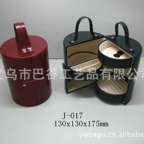圆柱形珠宝首饰盒皮质珠宝箱高档皮盒各种款式皮盒 淘宝外贸