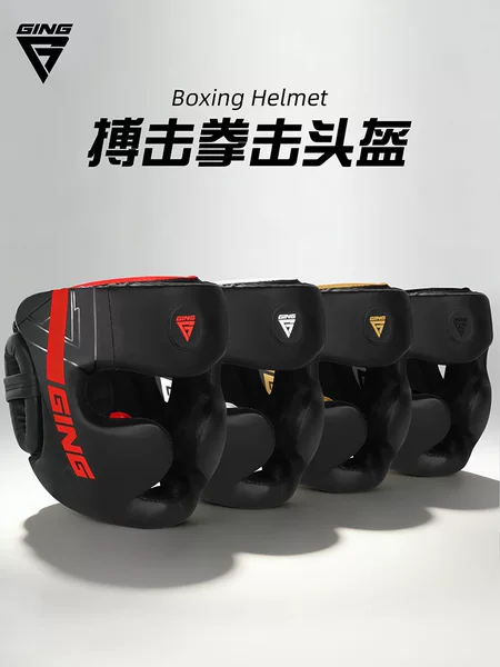 Fighting Boxing Helmet for Adults and Children, Sanda Muay Thai Headgear, Taekwondo Hat, Combat Training Protective Gear for Men and Women