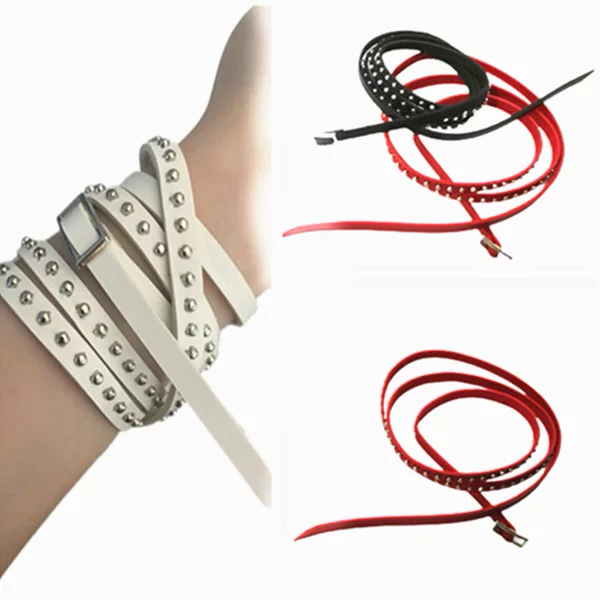 Wholesale new handmade shengling punk rivet retro couple trend bracelet explosions a 3