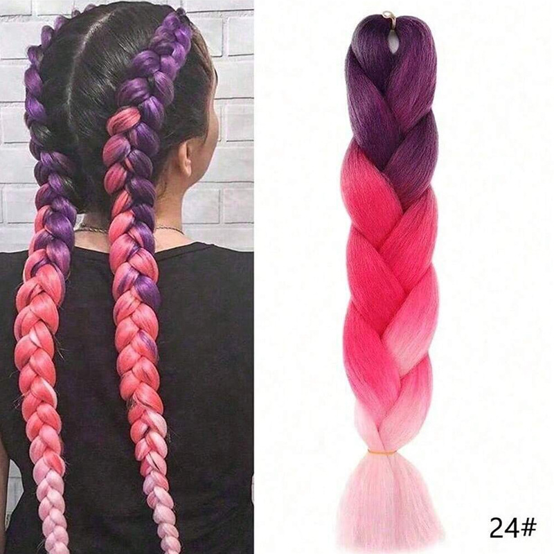 Peruca de trenza africana mujer color trenza artefacto de alta temperatura seda de trenza cabello cabello cab