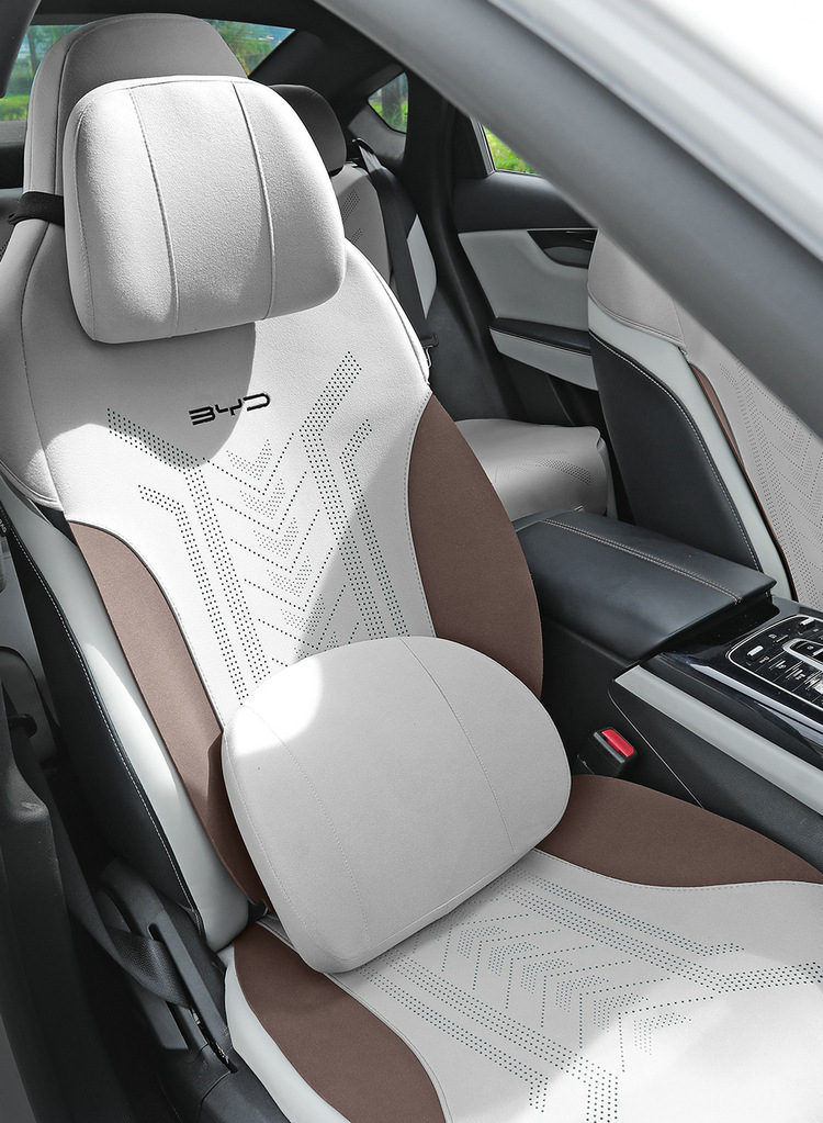 BYD Qin plusdmi car cushion special suede saddle cushion seat cover four seasons small waistline cushion