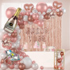 Balloon, layout, decorations, pink gold, wholesale