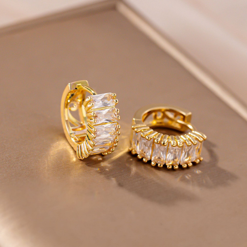 Long Zircon Marquise Drop Earrings Elegant Light Luxury Jewellery_voghion.com
