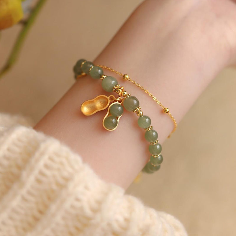 Chinoiserie Simple Style Flower Alloy Rope Wholesale Bracelets display picture 4