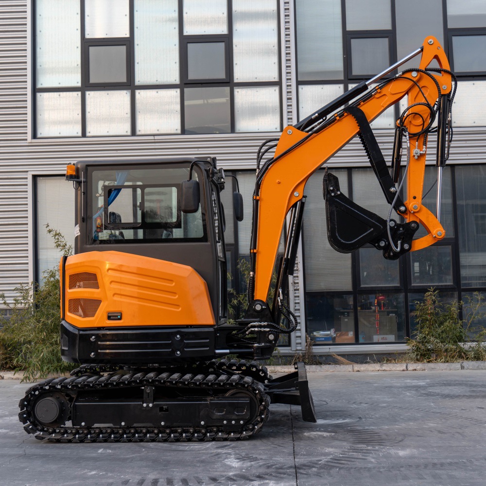 源头工厂跨境出口3.5吨小型挖掘机 工程破碎微型挖机 农用挖沟机