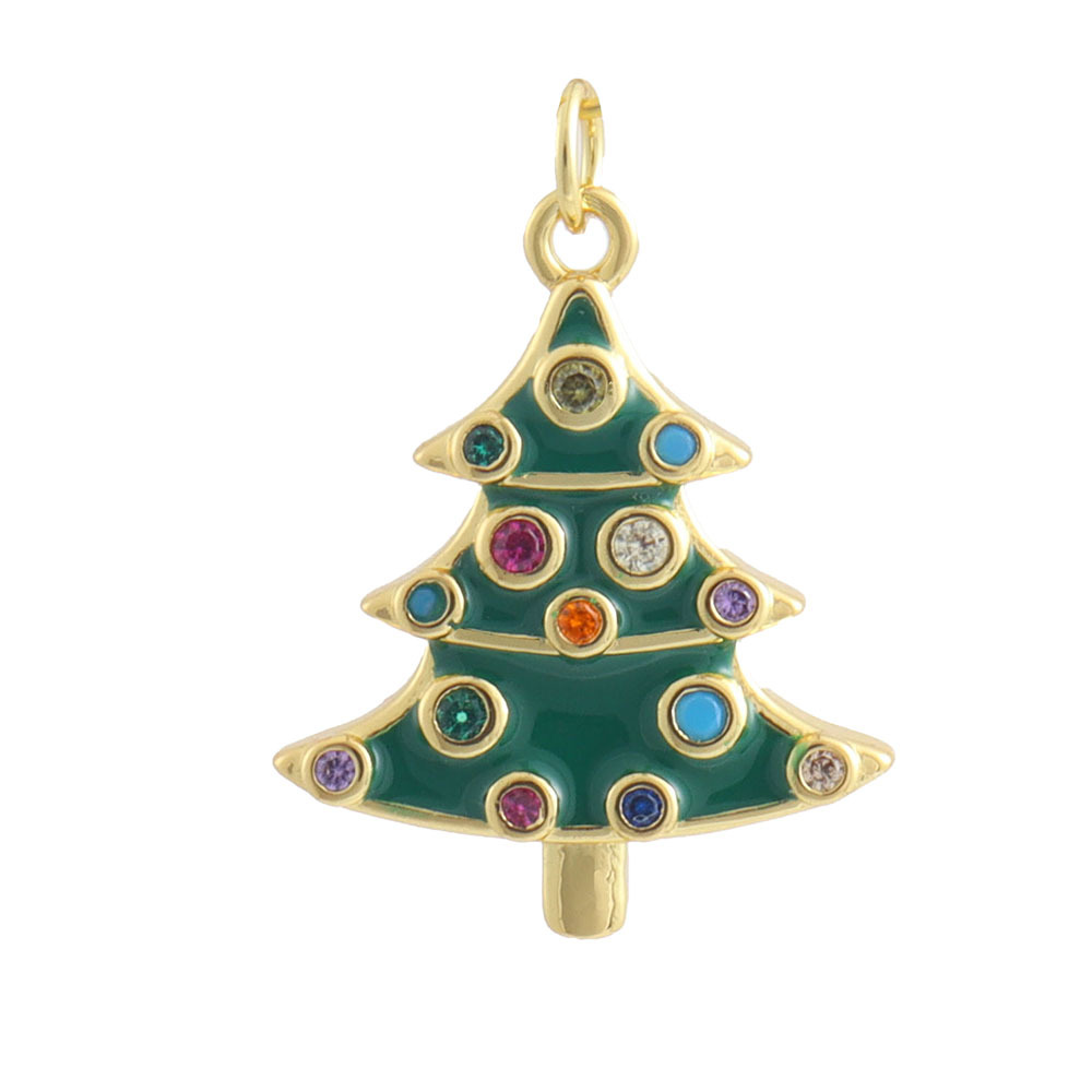 3g Weight Pendant Jewelry Making Type 15 * 22mm Jewelry Making Size Zircon Inlay Material DIY Jewelry Accessories Classification 1 Piece Quantity Copper Material Christmas Festival Christmas Tree, Bell, Snowflake Pattern Inlay Design IG Style Style 1 Piece 15 * 22mm Copper Zircon Christmas Tree Bell Snowflake Pendant 9