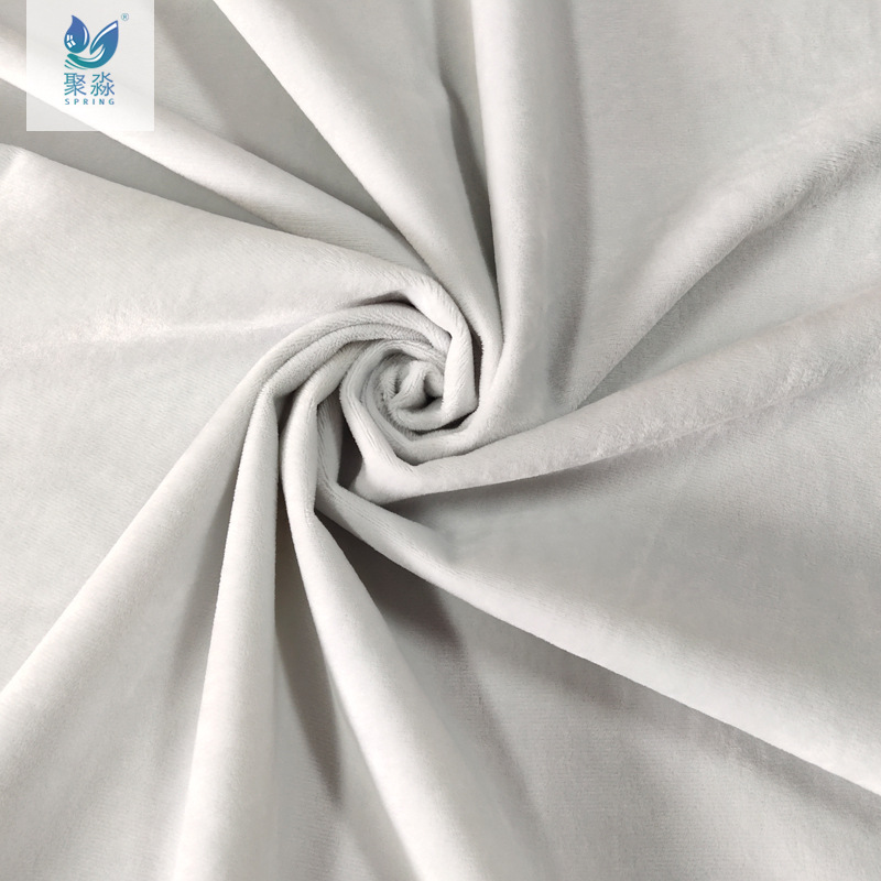 厂家直销 超柔短毛绒复合TPU防水面料床笠枕套保护套