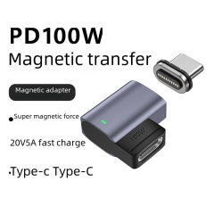 PD magnetic suction adapter 100W laptop adapter TYPE-C mobile fast charging magnetic suction adapter data transfer