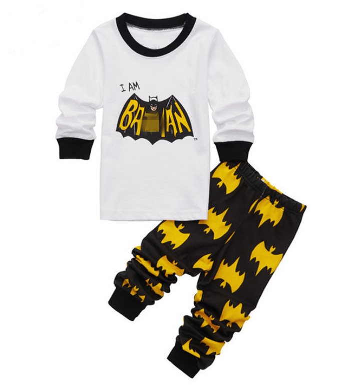 Traje de desgaste para el hogar para niños europeo y americano Otoño e Invierno ropa para niños nueva ropa interior para niños y niñas pijamas de dibujos animados para bebés al por mayor