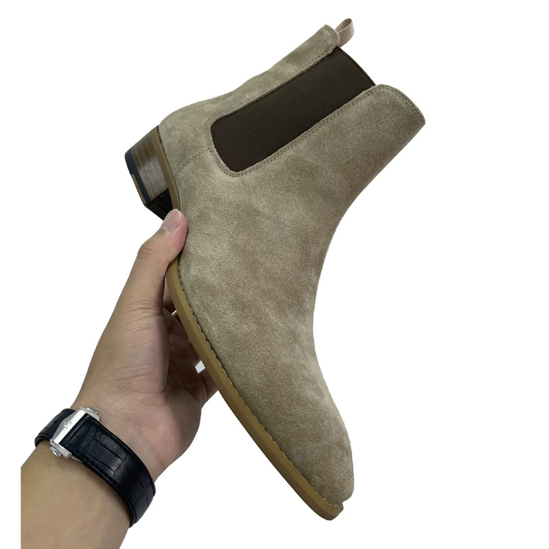 Трансграничная обувь для внешней торговли Европейские и американские летние ботинки CHELSEA BOOT CHELSEA мужские ботинки с заостренной резинкой Frosted Martin