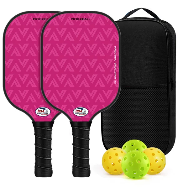 Fiberglass Pickleball Racket Set, Pickleball Racket with Honeycomb Panel, Professional-Grade Advanced Pickleball Racket