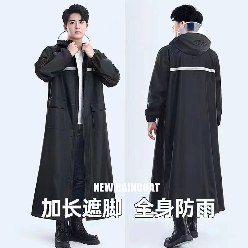 Raincoat Long Full-body Anti-rainstorm One-piece Men's Single Female Adult Rain-proof Electric Motorcycle Poncho Riding