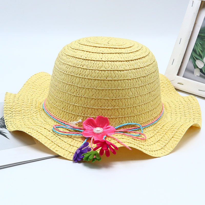 투톤 로프 펄 플라워 베이지