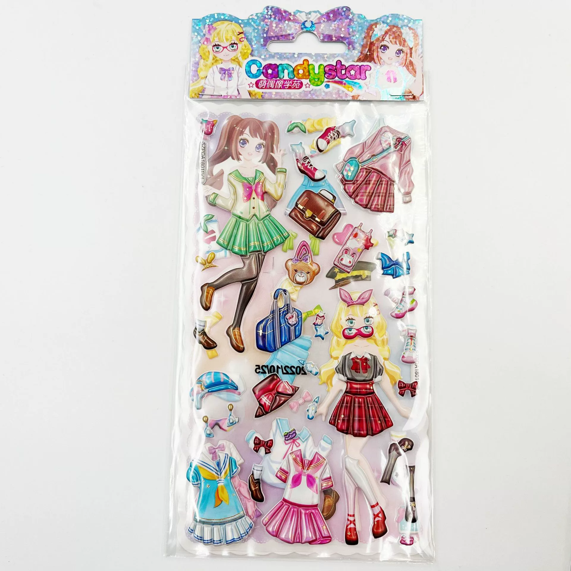 Eva, three dimensional sticker PVC, small princess costume