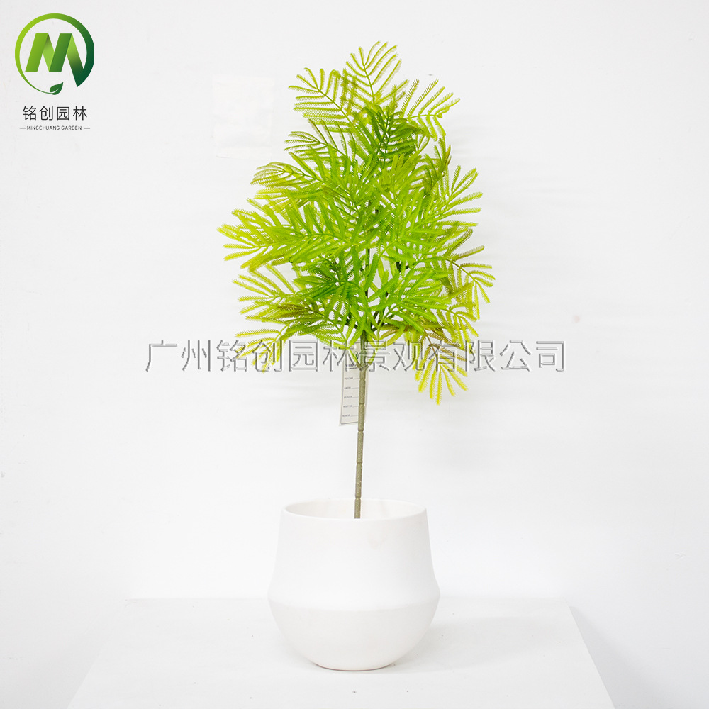 Simulación de ramas de pino, hojas de cedro, ramas de frutas, flores de pino de bienvenida, pino de belleza, podocarpus, bonsái, hojas insertadas, decoración de árboles de Navidad, ramas de pino falsas