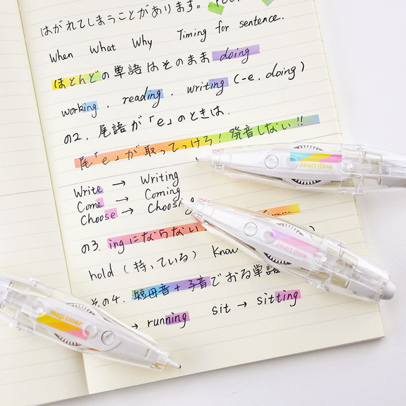 日本plus普乐士荧光花边修正带DIY手帐日记装饰带蜡笔修饰带