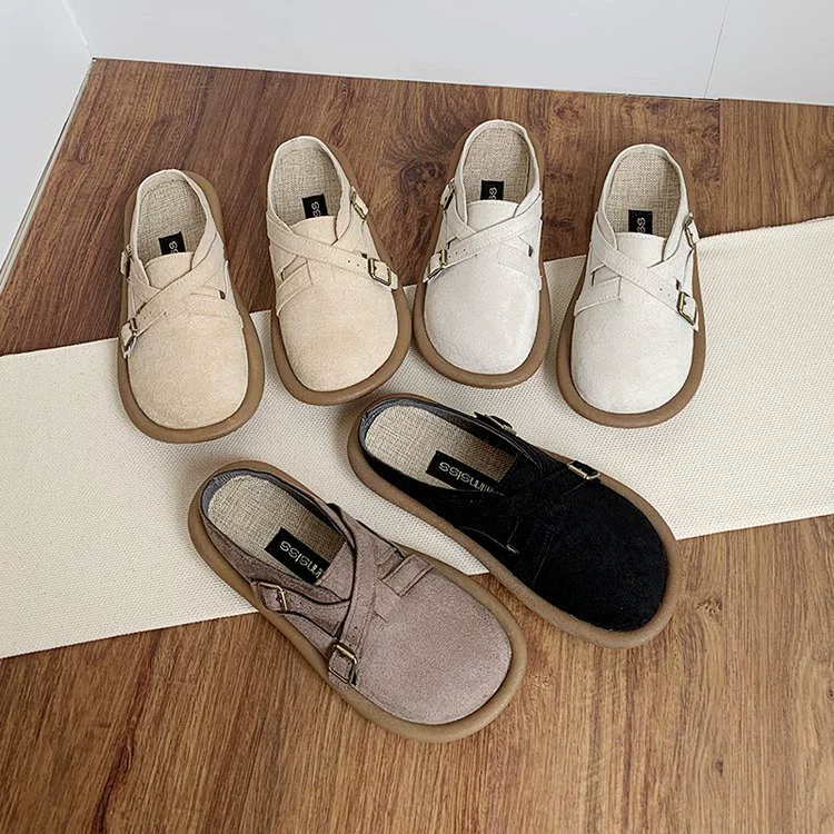 Женские тапочки на плоской подошве, новые повседневные тапочки Amazon в стиле ретро, полутапочки без шнуровки с ленивым носком, оптовая продажа