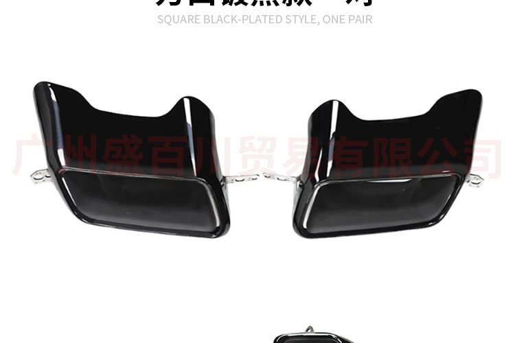 Suitable for 14-17 Land Rover Range Rover Sport Edition low-end exhaust pipe modification 20 square stainless steel tail throat