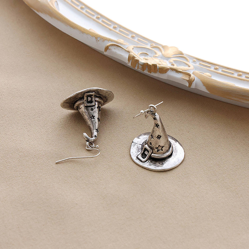European and American jewelry magic hat retro earrings